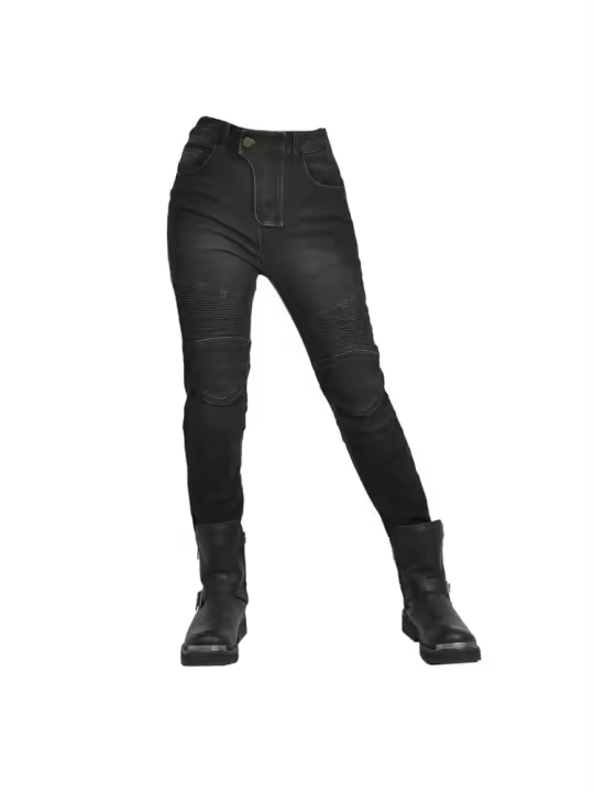 2025 nueva Motocicleta Mujer Pantalones Actualización Protector de Silicona Desmontable Casual Moda Carreras Road Rider Four Seasons Moto Jeans - 1