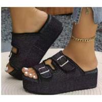 Zapatillas de tacón de cuña de verano para mujer - details 2