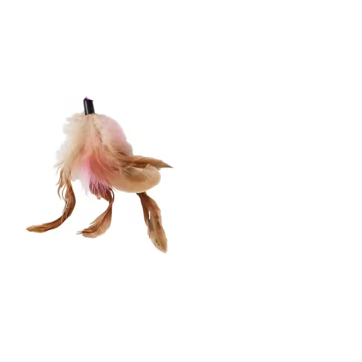 Juguete interactivo para gato, juguete divertido de simulación, pluma, pez, palo de campana, varita Teaser para gatito - 1