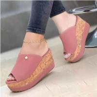 Zapatillas de tacón de cuña informales para mujer - details 1