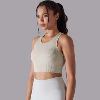 Hamidou-Sujetador deportivo para mujer, ropa interior de gimnasio, hilo Sexy, informal, a rayas, sin costuras, Top ajustado para gimnasio - details 23