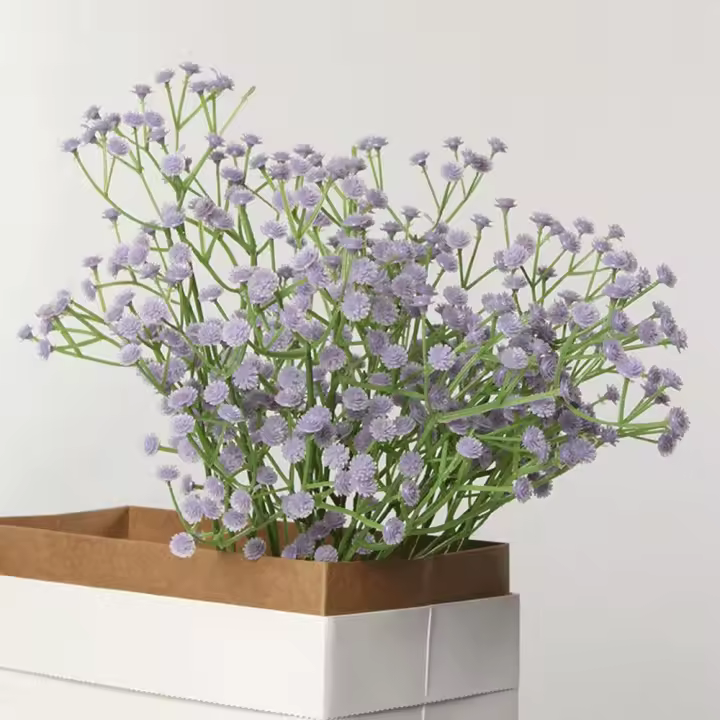Flor Artificial de Gypsophila para decoración del hogar, suministros de boda, flor inmortal, aliento de bebé, novedad - 1