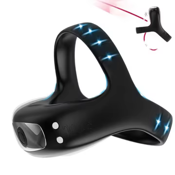 Anillo vibrador Leten para hombres, anillos vibratorios de silicona, vibrador para hombres, retardante de eyaculación, erección más fuerte, Juguetes sexuales para adultos - 1