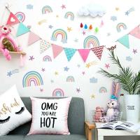 Pegatinas de Dibujos Animados de Arcoíris Iluminadas Brillan en la Oscuridad, Corazón de Nubes, Decoración DIY para Habitación de Bebé - details 10