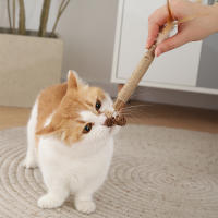 HOOPET-Palo de poligono de madera para gato, palo Molar de hierba gatera, palo de Limpieza de dientes, suministros para mascotas, Juguetes - details 12