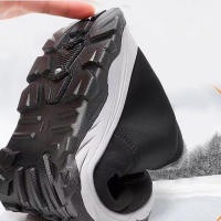 Botas de nieve cálidas para mujer, Color sólido, suela gruesa y suave, regalo para Navidad, cumpleaños y Año Nuevo, Invierno - details 2