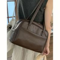 Bolso de Hombro para Mujer Moderno Coreano Gran Capacidad, Diseño Versátil Retro, Ajuste Comodo para Uso Diario y Casual (Color Sólido, Estilo Retro) - details 4
