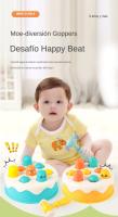 Juguetes de percusión Pastel para niños de 1 a 3 años, desarrollo cognitivo, incluye martillos de colores aleatorios, puzzle de desarrollo infantil gopher - details 0