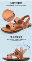 Sandalias de Cuero de Látex para Hombres en Verano Suela Antideslizante Transpirable de Doble Propósito - details 4