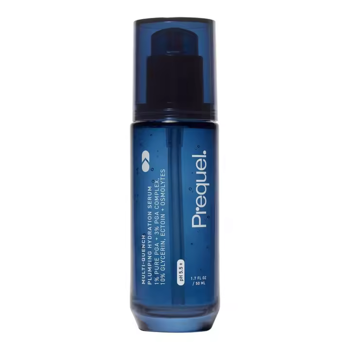 Cara hidratante voluminizadora multi-extinción Prequel Skin. Suero facial hidratante intensivo para mujeres con complejos de humedad PGA. - 1