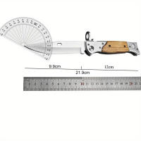 Cuchillo De Sobrevivencia AK-47 Para Caza Al Aire Libre Hoja De Acero 440C Mango De Madera Coloreada Con Funda EDC Táctico De Hoja Plegable - details 5