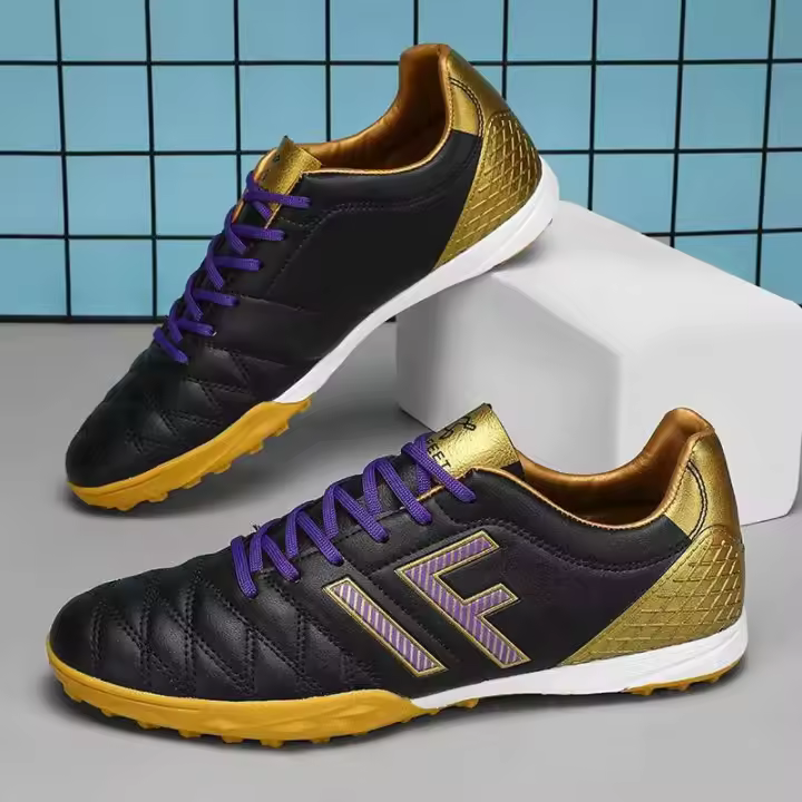 Botas de fútbol transpirables de alta calidad para hombre, con buen agarre y suela de clavos, fabricadas en material de poliuretano para - 1