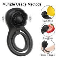 Leten potentes anillos vibratorios retardantes de eyaculación para pareja anillo estimulador Sexy hombre adulto para adultos 18 - details 8