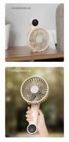 Ventilador de mano recargable, aire acondicionado portátil, 2024 °, plegable y ajustable, con pantalla Digital LED y 3 engranajes, novedad de 180 - details 5