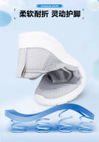 Velcro grande con pies anchos, espalda gruesa, zapatos deportivos de otoño para hombres y mujeres, zapatos para caminar con suela blanda para personas de mediana edad y ancianos - details 12