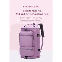 Mochila De Viaje Para Mujer IKE MARTI Con Gran Capacidad Bolsa Deportiva De Fin De Semana Yoga Multifuncional Cruzable Con Cremallera - details 7