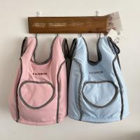 Bordado de letras amor chaleco mochila Nylon gran capacidad estudiantes bolso escolar bolsa de almacenamiento bolso de hombro mochilas - details 14