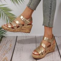 Sandalias de tacón de cuña de verano para mujer - details 3