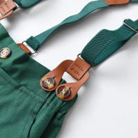 Ropa para niños, nuevo cárdigan de algodón con cuello vuelto de manga larga a cuadros para niños, conjunto de monos, estilo moderno - details 6