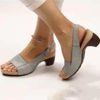 Sandalias de tacón alto para mujer, zapatos de verano - details 4