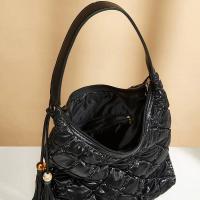 Bolso de hombro a cuadros de gran capacidad Vintage para mujer, bolso de ocio para ir al trabajo, mochila de lujo de alta gama, Otoño/Invierno 2024 - details 3