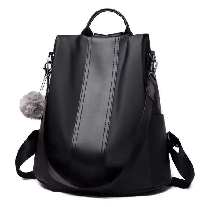 Mochila de Cuero PU para Mujer Bolso Informal Retro Impermeable Ideal para Viajes - 1