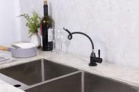 Filtro de agua potable flexible para cocina, grifo negro, plegable - details 10