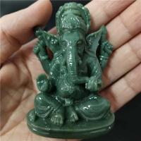 Estatua de Ganesha, decoración de casa y jardín, escultura de Dios elefante indio, artesanías de piedra de Jade hechas a mano, decoración del hogar, estatuas de Buda - details 2