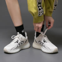 Suela de palomitas de maíz pareja transpirable zapatillas de deporte de los hombres de la plataforma versátil zapatos blancos estudiante zapatillas de correr - details 8