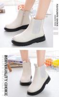Botas de goma antideslizantes para niños y niñas, botines clásicos con cremallera lateral, Unisex, Otoño e Invierno - details 5