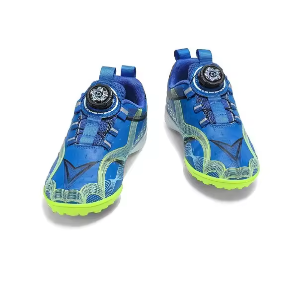 Zapatos de fútbol para niños, calzado de entrenamiento profesional para estudiantes, diseño de hebilla giratoria antideslizante - 1