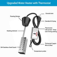 Calentador de Agua Eléctrico Portátil de 2500W Cubierta de Aislamiento Térmico de Acero Inoxidable - details 0