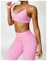 Sujetador de mujer con correa cruzada sujetador de yoga transpirable entrenamiento sexy espalda hermosa top de fitness - details 27