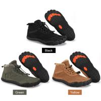 Botas de invierno para hombre y mujer, zapatillas antideslizantes para exteriores, para nieve, descalzas, cálidas, de piel, impermeables, para montañismo, escalada y senderismo - details 1