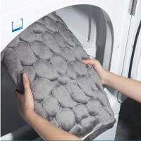 Alfombrilla de baño con relieve de adoquines, alfombras antideslizantes en lavabo, alfombra de suelo lateral de bañera, Felpudo de ducha, almohadilla de espuma viscoelástica - details 2
