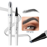 Bolígrafo de cejas microblasings para mujer, lápiz de cejas líquido de boceto fino duradero, 4 Puntas de horquilla - details 7