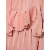 BUNO-vestido de fiesta ajustado para mujer, minivestido corto ajustado, sin mangas, con espalda descubierta y cuello bajo, volantes escalonados, verano 2025 - details 8