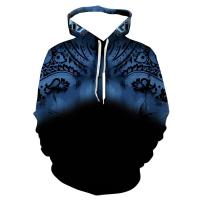 Sudadera con capucha de manga larga estampada para hombre, ropa deportiva de moda - details 10