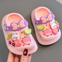 Sandalias para niñas, zapatillas de verano de interior de suela suave antideslizante para bebés, zapatos con agujeros para niños de dibujos animados con bolsa - details 14