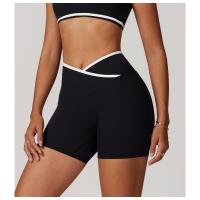 Pantalones cortos de Yoga cruzados de cintura alta, ajustados y Nude, pantalones deportivos de levantamiento de cadera de melocotón, pantalones de Fitness al aire libre para mujer - details 22