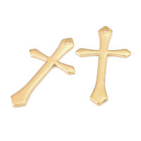 Colgantes de Cruza de Latón Dorado de 18K Joyería DIY Hallazgos de Collares y Pendientes - details 39
