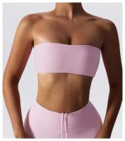 Sujetador deportivo sin tirantes para mujer, Top de gimnasio, ropa de Yoga de secado rápido, Top de tubo para Fitness, ropa interior envolvente para el pecho, sujetador de entrenamiento para mujer - details 4