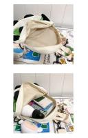 Bolso de hombro multifuncional informal con dibujos animados de Panda 3d para niños, mochila escolar, bolso cruzado con colgante de muñeco de peluche - details 9