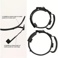 Collar táctico para perros, accesorio de nailon ajustable para entrenamiento de perros con asa de control y hebilla resistente para perros - details 2