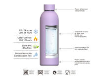 Botella Termo de Agua de Acero Inoxidante Reutilizable | Hermética y Térmica | Sin BPA | Isotérmica, Mantiene Frio 24H y Calor 12H. Doble Parada EN EL Vacío en Prueba de Fugas | (XK500 XK750 999 1099 SYSTEM) - details 1