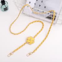 Cadena de teléfono cruzada antipérdida, funda de teléfono de cuero Diagonal, correas largas de Metal para colgar en el cuello, accesorios para teléfono - details 8