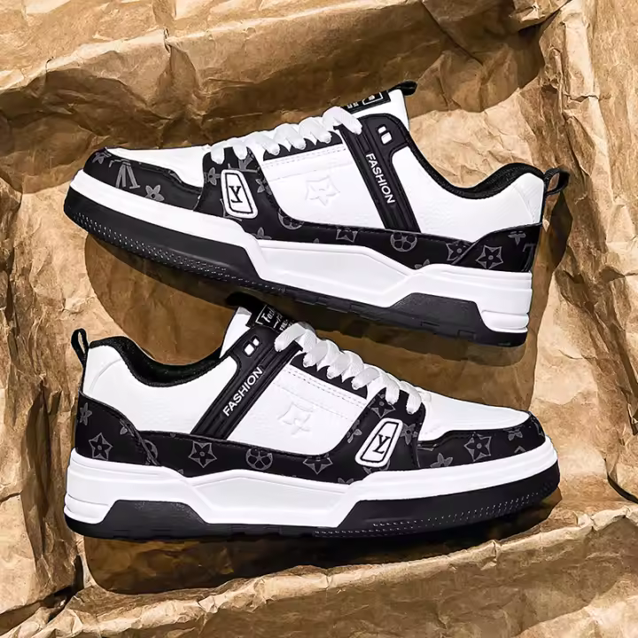 Zapatos Blancos de Moda para Hombres Comodos Zapatos de Plataforma de Deportes Casuales - 1