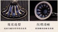 Tesoros Xizang productos emitió por lotes cobre puro ocho adornos budistas tántricos propicios azul antiguo - details 5
