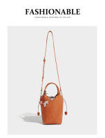 Bolso tejido de moda, bolso cubo de gran capacidad, bolso mensajero casual versátil para viajeros. - details 21