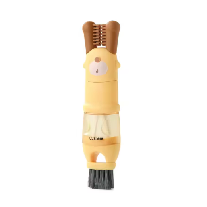 Cepillo de limpieza de tazas multifuncional, cepillo de limpieza de huecos portátil reutilizable, cepillo limpiador de botellas de agua extraíble de plástico, 2 uds. - 1